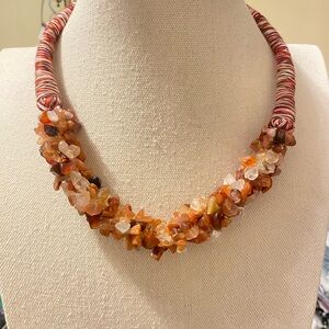 Elegant Boho Multi-Stone Necklace